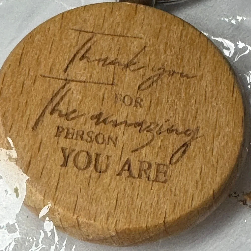 Wooden Keychain‎ Thank You For The Amazing Person You Are Gift